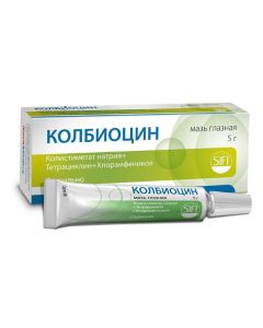 Buy cheap Sodium colistimethate, T etracycline, Chloramphenicol | Colbiocin eye ointment, 5 g online www.pharm-pills.com