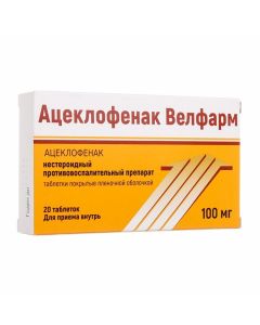 Buy cheap Aceclofenac | Aceclofenac Welfarm tablets coated.pl.ob. 100 mg 20 pcs. online www.pharm-pills.com