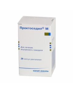 Buy cheap Ain, Butamben, hydrocortisone, Framytsetyn, eskulozyd | Proctosedil M rectal capsules, 20 pcs. online www.pharm-pills.com