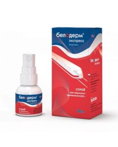 Buy cheap Betamethasone | Beloderm Express spray for external use 0.05% 20 ml online www.pharm-pills.com