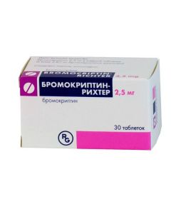 Buy cheap Bromocriptine | Bromocriptine tablets 2.5 mg, 30 pcs. online www.pharm-pills.com