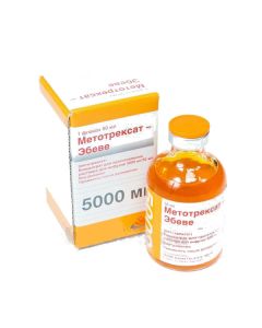 Buy cheap Methotrexate | Methotrexate-Ebeve concentrate for solution for infusions 5000 mg / 50 ml vials 50 ml 1 pc. online www.pharm-pills.com