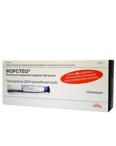 Buy cheap Teriparatide | Forsteo solution for subcutaneous injection 250mkg / ml cartridges in 2.4 ml syringe pens online www.pharm-pills.com