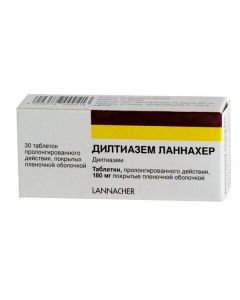 Buy cheap diltiazem | Diltiazem Lannacher tablets coated. prolong. 180 mg 30 pcs. online www.pharm-pills.com