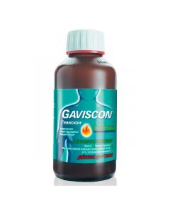 Buy cheap Sodium alginate, Sodium hydrogen carbonate, Calcium carbonate | Gaviscon suspension mint, 300 ml online www.pharm-pills.com