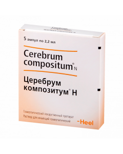 Buy cheap Homeopathic composition | Cerebrum compositum Hr for v / mys. and p / skin. enter 2.2 ml ampoules ind.up. 5 pieces. online www.pharm-pills.com