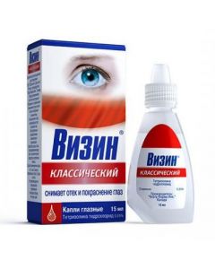 Buy cheap Tetryzolyn | Vizin Classic eye drops 0.05% 15 ml online www.pharm-pills.com