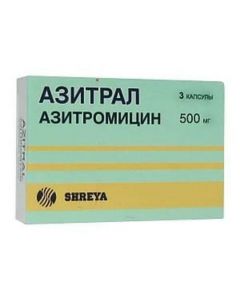 Buy cheap Azithromycin | Azitral capsules 500 mg, 3 pcs. online www.pharm-pills.com