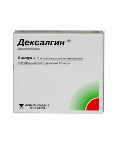 Buy cheap Dexketoprofen | Dexalgin ampoules 25 mg / ml 2 ml, 5 pcs. online www.pharm-pills.com