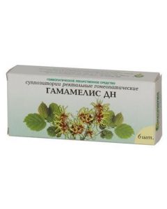 Buy cheap Hamamelis virgin tincture homeopathic | Hamamelis DN rectal homeopathic suppositories, 6 pcs. online www.pharm-pills.com