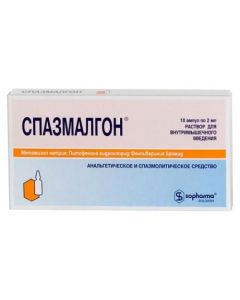 Buy cheap metamizol sodium, Pytofenon, Fenpyverynyya bromide | Spazmalgon ampoules, 2 ml, 10 pcs. online www.pharm-pills.com