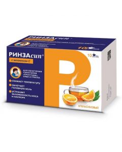 Buy cheap Paracetamol, Ascorbic Acid, Caffeine, Phenyramine, Phenylephrine | Rinzasip with vitamin C powder for solution for oral administration Orange 5 g sachet 10 pcs. online www.pharm-pills.com