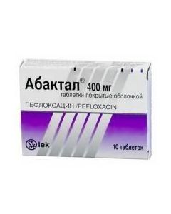 Buy cheap pefloksatsina | Abactal tablets are coated. 400 mg, 10 pcs. online www.pharm-pills.com