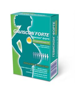 Buy cheap Sodium alhynat, Sodium bicarbonate, Calcium carbonate | Gaviscon Forte sachets 10 ml, 12 pcs. for pregnant women online www.pharm-pills.com