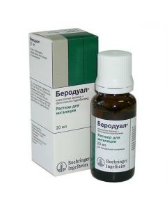 Buy cheap Ypratropyya bromide, fenoterol | Berodual inhalation solution 0.1%, 20 ml online www.pharm-pills.com