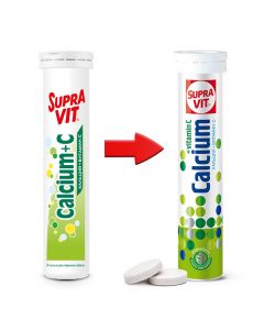 Buy cheap ascorbic acid, calcium carbonate | Supra Vit Calcium + Vitamin C effervescent tablets 20 pcs. online www.pharm-pills.com