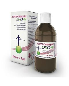 Buy cheap Azithromycin | Azithromycin Ekomed powder for prig.suspension d / oral 200 mg / 5 ml 16.5 g bottle 1 pc. online www.pharm-pills.com