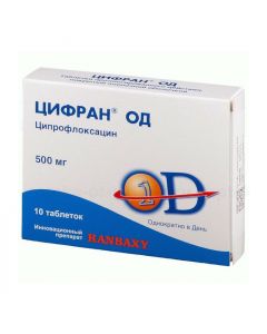 Buy cheap Ciprofloxacin | Tsifran OD tablets 500 mg, 10 pcs. online www.pharm-pills.com