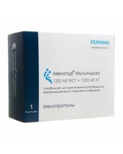 Buy cheap Menotropyn | Menopur Multidose lyophilisate d / pr. r-ra d / hypodermic. 1200 IU FSH + 1200 IU LH syringe 1 pc. online www.pharm-pills.com