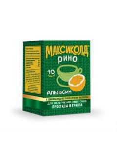 Buy cheap Paracetamol, phenylephrine, Fenyramyn, Ascorbic acid | Maxikold Rino sachets, orange, 10 pcs. online www.pharm-pills.com