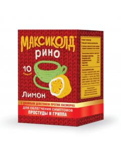 Buy cheap Paracetamol, phenylephrine, Fenyramyn, ascorbic acid | Maxikold Rino sachets, with lemon flavor, 10 pcs. online www.pharm-pills.com