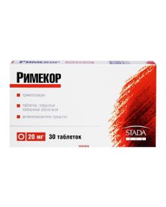 Buy cheap Trimetazidine | Rimecor tablets coated with film about 20 mg 30 pcs. online www.pharm-pills.com