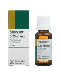 Buy cheap Ypratropyya bromide | Atrovent inhalation solution 0.025%, 20 ml online www.pharm-pills.com