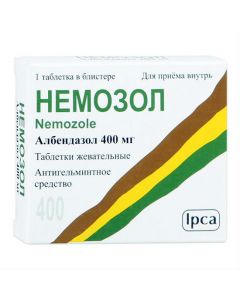 Buy cheap Albendazole | Nemozole chewable tablets 400 mg, 1 pc. online www.pharm-pills.com