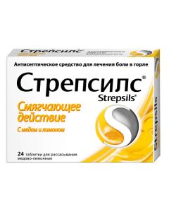 Buy cheap Amylmetakrezol, Dyhlorbenzylov y alcohol | Strepsils with honey and lemon pills, 24 pcs. online www.pharm-pills.com