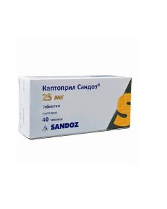 Buy cheap Captopril | Captopril Sandoz tablets 25 mg 40 pcs. pack online www.pharm-pills.com