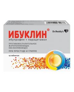 Buy cheap Ibuprofen, aratsetamol | Ibuklin tablets coated.pl.ob. 400 mg + 325 mg 10 pcs. online www.pharm-pills.com