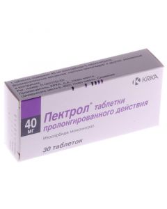 Buy cheap isosorbide mononitrate | Pectrol tablets retard 40 mg, 30 pcs. online www.pharm-pills.com