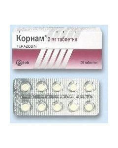 Buy cheap terazosin | Kornam tablets 2 mg, 20 pcs. online www.pharm-pills.com