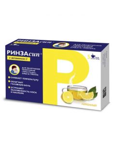 Buy cheap Paracetamol, ascorbic acid, caffeine, Fenyramyn, phenylephrine | Rinzasip with vitamin C powder for solution for oral administration Lemon 5 g sachets 5 pcs. online www.pharm-pills.com