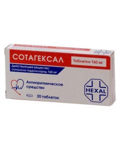 Buy cheap sotalol | Sotagexal tablets 160 mg, 20 pcs. online www.pharm-pills.com