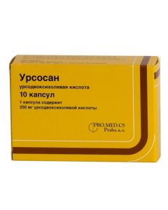 Buy cheap ursodeoxycholic acid | Ursosan capsules 250 mg, 10 pcs. online www.pharm-pills.com