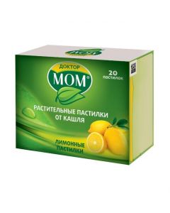 Buy cheap Ymbyr, Glycyrrhiza glabra, emblyky Lek., Ratsementol | Dr. Mom vegetable lozenges for coughing lemon 20 pcs. online www.pharm-pills.com