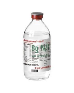 Buy cheap amino acids for parenteral POWER, Prochye Preparations Myneral | Aminoplasmal B. Brown E 5 infusion solution 500 ml (8 g nitrogen / l) vials 10 pcs. online www.pharm-pills.com