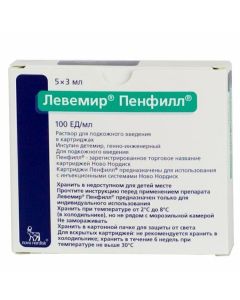 Buy cheap Insulin detemyr | Levemir Penfill solution for p / skin inject 100 IU / ml 3 ml cartridges 5 pcs. online www.pharm-pills.com