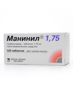 Buy cheap Hlybenklamyd | Maninil tablets 1.75 mg, 120 pcs. online www.pharm-pills.com