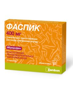 Buy cheap Ibuprofen | Faspik granules for solution for oral administration 400 mg apricot sachet 12 pcs. online www.pharm-pills.com