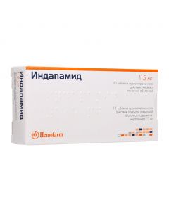 Buy cheap indapamide | Indapamide Prolong tablets. coated film 1, 5 mg 30 pcs. pack online www.pharm-pills.com