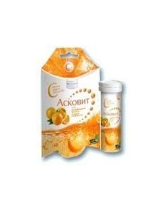 Buy cheap Askorbynovaya kyslota | Ascovite effervescent tablets, orange 1 g, 10 pcs. online www.pharm-pills.com