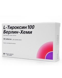 Buy cheap Levothyroxine sodium | L-Thyroxine-100 Berlin Chemie tablets 100 mcg, 100 pcs. online www.pharm-pills.com