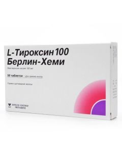 Buy cheap Levothyroxine sodium | L-Thyroxine-100 Berlin Chemie tablets 100 mcg, 50 pcs. online www.pharm-pills.com