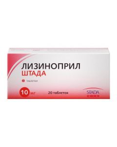 Buy cheap lisinopril | Lisinopril Stada tablets 10 mg, 20 pcs. online www.pharm-pills.com