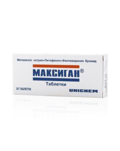 Buy cheap Metamizole sodium, Pithophenone, Fenpiverin bromide | Maxigan tablets, 20 pcs. online www.pharm-pills.com