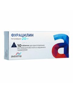 Buy cheap Nitrofural | Furacilin Aveksima effervescent tablets for dr. and ext. 20 mg 10 pcs. online www.pharm-pills.com