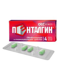 Buy cheap paracetamol, naproxen, caffeine, Drotaverine, Fenyramyn | Pentalgin tablets, 4 pcs. online www.pharm-pills.com