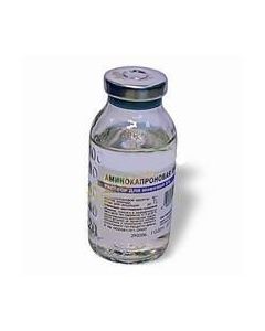 Buy cheap Amynokapronovaya acid | Aminocaproic acid vials 5%, 100 ml online www.pharm-pills.com